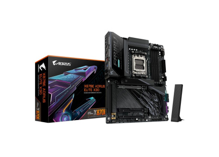 GIGABYTE MB Sc AM5 X870E A ELITE X, AMD X870E, 4xDDR5, 2xUSB-C, 2xHDMI, ATX
