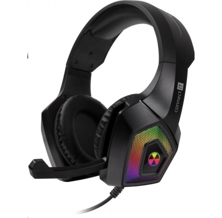 CONNECT IT herní sluchátka BATTLE RGB Ed. 3, s mikrofonem, černá CONNECT IT herní sluchátka BATTLE RGB Ed. 3, s mikrofonem, černá
