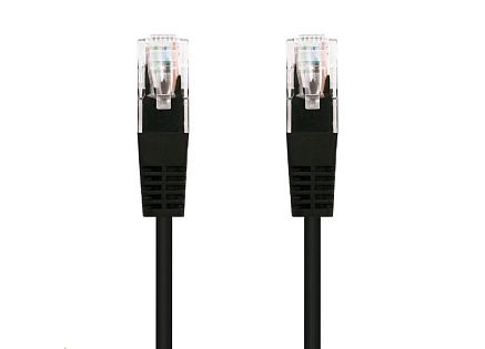 C-TECH kabel patchcord Cat5e, UTP, černý, 3m C-TECH kabel patchcord Cat5e, UTP, černý, 3m