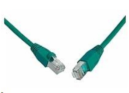 Solarix Patch kabel CAT6 SFTP PVC 1m zelený snag-proof C6-315GR-1MB