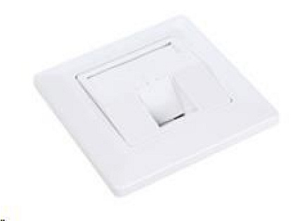 Solarix Zásuvka modulární pro 1 keystone pod omítku bílá SX9-1-0-WH