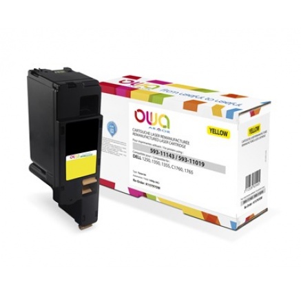 OWA Armor toner pro DELL 1250, 1350, 1355, C1760, C1765, 1400 Stran, 593-11143, žlutá/yellow OWA Armor toner pro DELL 1250, 1350, 1355, C1760, C1765, 1400 Stran, 593-11143, žlutá/yellow