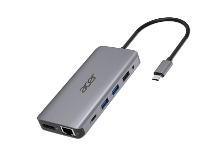 ACER 12v1 Type C dongle: 2 x USB3.2, 2 x USB2.0, 1x SD/TF, 2 x HDMI, 1 x PD, 1 x DP, 1 x RJ45, 1 x 3.5 Audio