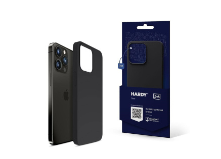 3mk ochranný kryt HARDY Silicone MagCase pro Apple iPhone 16, Graphite
