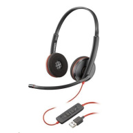 Poly Blackwire C3220 náhlavní souprava, USB-A, stereo (Bulk), černá