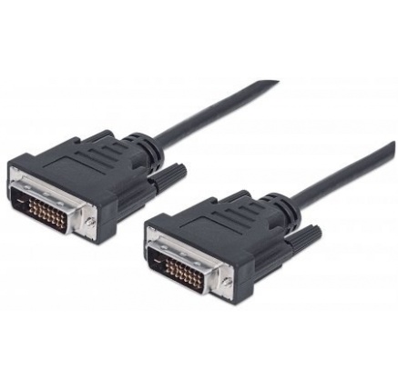 MANHATTAN kabel DVI-D Dual Link Male to DVI-D Dual Link Male, Black, 3 m MANHATTAN kabel DVI-D Dual Link Male to DVI-D Dual Link Male, Black, 3 m