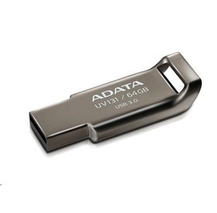 ADATA Flash Disk 32GB UV131, USB 3.1 Dash Drive, Chromium, kov, šedá
