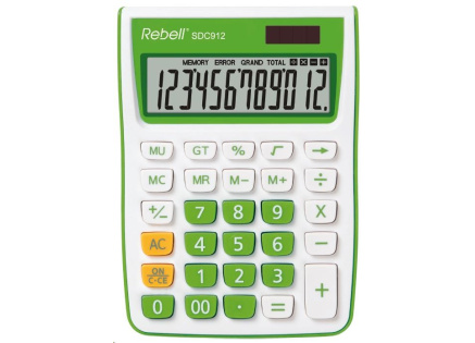 REBELL kalkulačka - SDC912 GR - zelená
