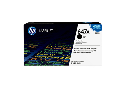 HP 647A Black LJ Toner Cart, CE260A (8,500 pages)