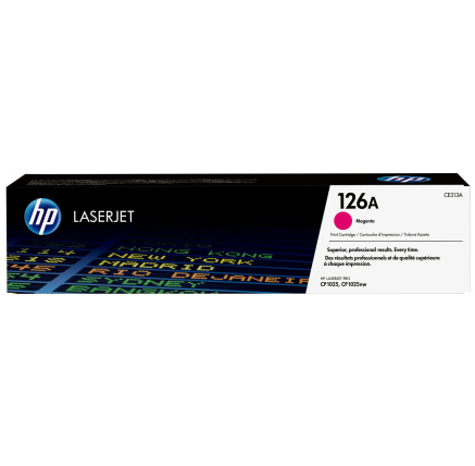 HP 126A Magenta LJ Toner Cart, CE313A (1,000 pages) HP 126A Magenta LJ Toner Cart, CE313A (1,000 pages)