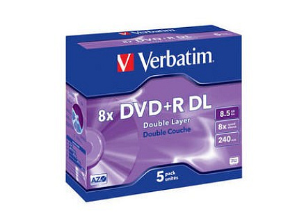 VERBATIM DVD+R(5-pack)DoubleLayer/Jewel/8x/8,5GB VERBATIM DVD+R(5-pack)DoubleLayer/Jewel/8x/8,5GB