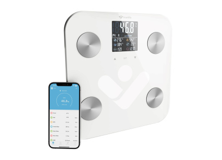 TrueLife FitShape S6 BT - Bioelektrická impedanční bluetooth váha - bílá