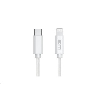 WG - Datový kabel Lightning Mfi na Type-C, 1 metr, 3A, bílá