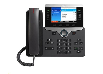 Cisco CP-8861-3PCC-K9=, VoIP telefon, 10line, 2x10/100/1000, 5" displej, Wi-Fi, Bluetooth, 2xUSB, PoE Cisco CP-8861-3PCC-K9=, VoIP telefon, 10line, 2x10/100/1000, 5" displej, Wi-Fi, Bluetooth, 2xUSB, PoE