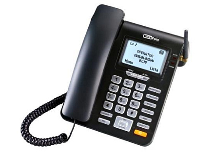 BAZAR - MaxCom MM28DHS, stolní GSM telefon, černá - Po opravě (Komplet)