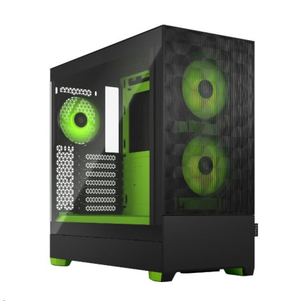 FRACTAL DESIGN skříň Pop Air RGB Green Core TG Clear Tint, 2x USB 3.0, bez zdroje, ATX