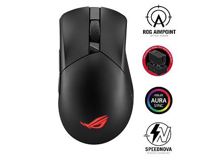 ASUS myš P711 Gladius III AimPoint, Bezdrátová, 2.4GHz, BT 5.1, černá ASUS myš P711 Gladius III AimPoint, Bezdrátová, 2.4GHz, BT 5.1, černá