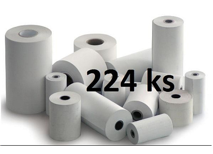 Papírový kotouč papírová páska TERMO, 57/30/12 (9m) - 224ks