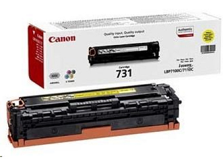 Canon TONER CRG-731Y žlutá pro i-SENSYS LBP7100Cn, LBP7110Cw, MF623Cn, MF628Cw, MF8230Cn, MF8280Cw (1 500 str.) Canon TONER CRG-731Y žlutá pro i-SENSYS LBP7100Cn, LBP7110Cw, MF623Cn, MF628Cw, MF8230Cn, MF8280Cw (1 500 str.)