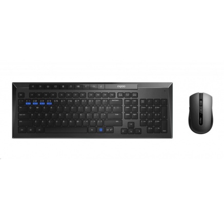 RAPOO set klávesnice a myš 8200M Wireless Multi-Mode Optical Mouse and Keyboard Set Black CZ/SK