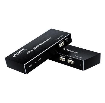 PremiumCord HDMI KVM extender s 2xUSB na 60m s audiem přes jeden kabel Cat5/6 PremiumCord HDMI KVM extender s 2xUSB na 60m s audiem přes jeden kabel Cat5/6