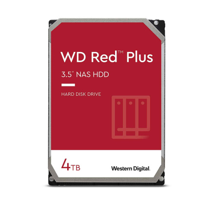 WD RED PLUS NAS WD40EFPX 4TB, SATA III 3.5", 256MB 5400RPM, 180MB/s, CMR