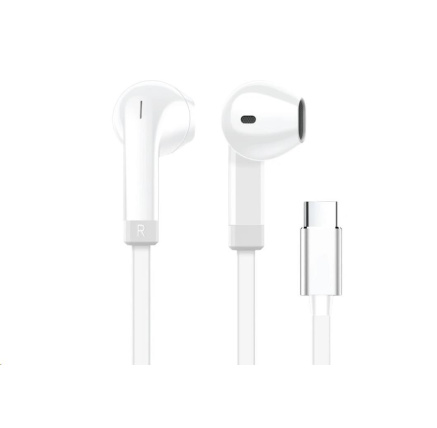 WG - Sluchátka s konektorem Type-C, Vortex Vibe, drátové, white