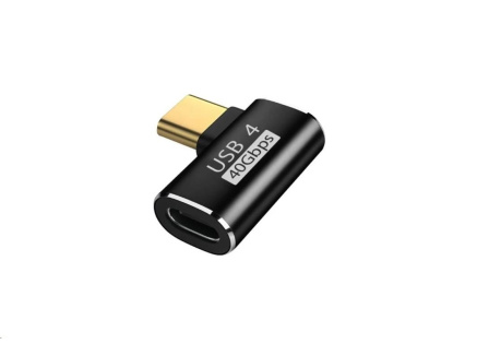 WG - Adaptér úhlový konektor 90 stupňů Type-C (male) to USB-C (female)