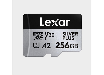 Lexar microSDXC Professional SILVER Plus UHS-I/U3/A2/4K R205/W150 (V30) 256GB