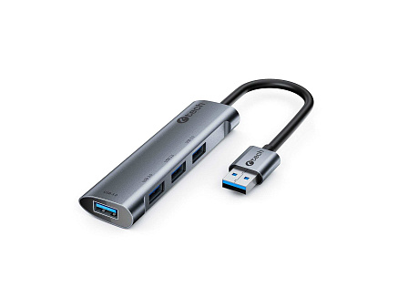 C-TECH UHB-U3-AL, USB Hub, 4x USB 3.2 Gen 1, hliníkové tělo C-TECH UHB-U3-AL, USB Hub, 4x USB 3.2 Gen 1, hliníkové tělo