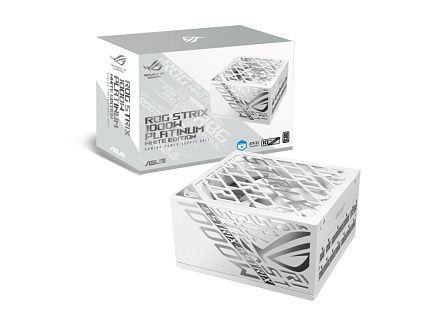 ASUS zdroj ROG STRIX 1000W White, 135mm, 80 Plus Platinum, Plně modulární, ATX 3.1