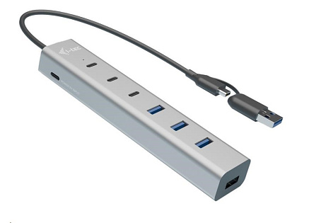 i-tec USB-C/USB-A Charging Metal HUB 7 Port (3x USB-C, 4x USB-A) i-tec USB-C/USB-A Charging Metal HUB 7 Port (3x USB-C, 4x USB-A)