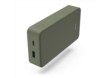 Hama Colour 20, powerbanka 20000 mAh, 3 A, výstup: USB-C, USB-A, zelená Hama Colour 20, powerbanka 20000 mAh, 3 A, výstup: USB-C, USB-A, zelená