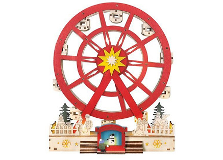 Solight LED vánoční kolotoč, otáčející se, 7x LED, 30cm, 2x AA