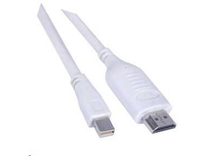 PREMIUMCORD Kabel Mini DisplayPort - HDMI 3m, bílý