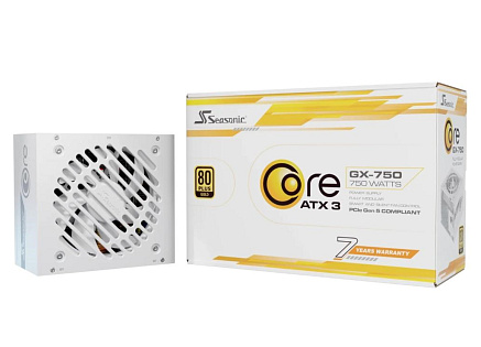 SEASONIC zdroj Core GX 750W White, 120mm, Plně modulární, 80+ Gold, ATX 3.1