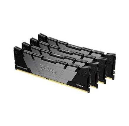 KINGSTON DIMM DDR4 64GB (Kit of 4) 3200MT/s CL16 1Gx8 FURY Renegade Black