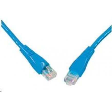 Solarix Patch kabel CAT5E UTP PVC 1m modrý snag-proof C5E-114BU-1MB