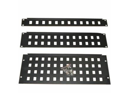 EUROCASE síťový panel 2U 24 port neosazený GA-28-2U, pro rozvaděče