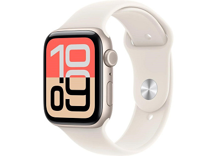Apple Watch SE 3 GPS + Cellular 40mm Starlight Aluminium Case with Starlight Sport Band - M/L