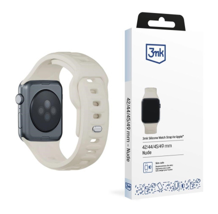 3mk řemínek Watch Strap pro Apple 42/44/45/49 mm Nude