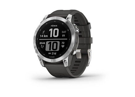Garmin fenix® 7 – Standard Edition, Silver / Black Band, EU
