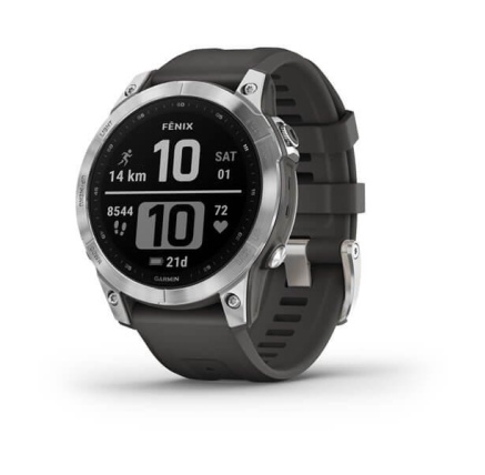 Garmin fenix® 7 – Standard Edition, Silver / Black Band, EU