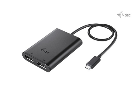 i-tec USB-C Dual 4K/60Hz (single 8K/30Hz) DP Video Adapter