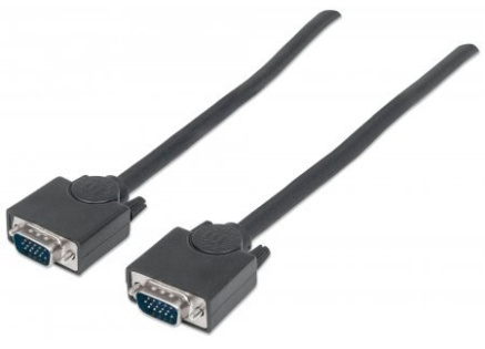 MANHATTAN kabel SVGA k monitoru, HD15 Male / HD15 Male, 1.8m, Black MANHATTAN kabel SVGA k monitoru, HD15 Male / HD15 Male, 1.8m, Black