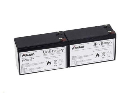 Baterie - FUKAWA FWU-123 sada baterií za APCRBC123 (12V/7Ah, 2ks)
