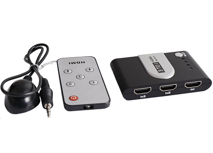 PREMIUMCORD HDMI switch 3:1 s dálkovým ovladačem