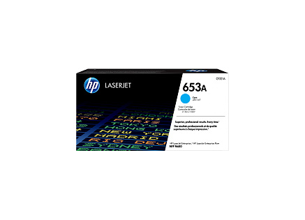 HP 653A Cyan LJ Toner Cart, CF321A (16,500 pages) HP 653A Cyan LJ Toner Cart, CF321A (16,500 pages)