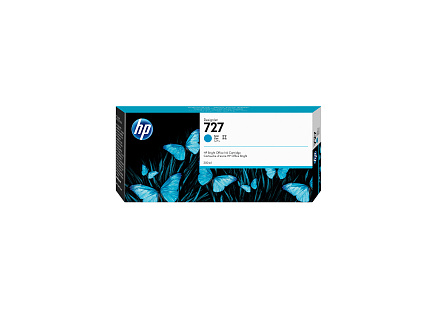 HP 727 300-ml Cyan DesignJet Ink Cartridge