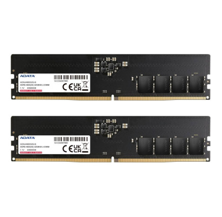 ADATA DIMM DDR5 32GB (Kit of 2) 4800MHz CL40 Dual Tray ADATA DIMM DDR5 32GB (Kit of 2) 4800MHz CL40 Dual Tray